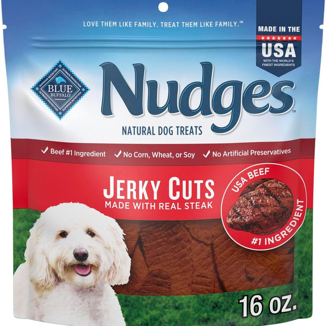 Jerky Cuts Dog Treats, Made in the USA with Natural Ingredients, Steak, 16-oz Bag