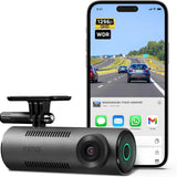 1296P QHD Dash Cam with Built-in WiFi, 130° Wide-Angle FOV, WDR, Night Vision, Loop Recording, Parking Monitor, Time-Lapse