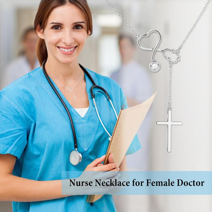 Nurse Graduation Gift for Women, Nurse Week Necklace Appreciation Practitioner Gifts for Nurses Female - photo 2