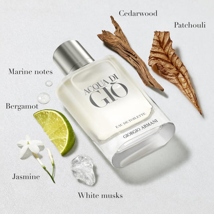 Armani Beauty – Acqua di Gio Travel Gift Set for Men – 2-Piece Mini Cologne Set – Eau de Toilette & Profondo Eau de Parfum – Fresh Aquatic Woody Scent – Marine Citrus Notes – 0.5 fl oz Each