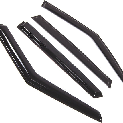 Tuningpros Window Visor Compatible with 2014-2016 Land Range Rover Sport, DGWV2-818 Outside Mount Deflector Rain Guard Dark Smoke, 4 Pcs Set