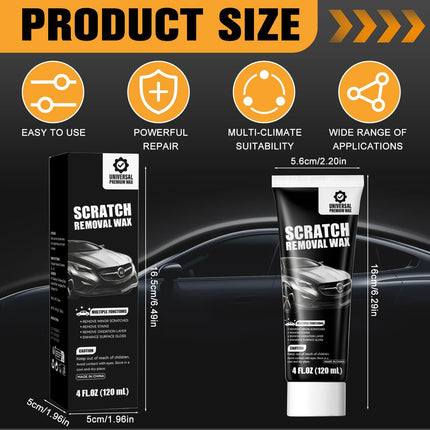 2Pcs Car Scratch Remover Wax,Universal Premium Polishing Compound,2026 New Upgraded Car Paint Scratch Remover for Vehicle,Universal Car Scratches Repair For Car With Sponge,240ml