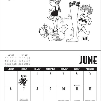 Mary EngelDark 2027 Wall Calendar: from the shadier side of Mary Engelbreit