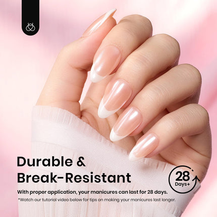 Soft Gel Nail Tips Short Almond 288pcs in 12 Sizes Etch-X