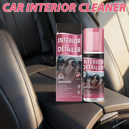 2PCS Polishing Cleaner Car Interior, 2026 Upgrade Car Interior Cleaner Spray, All Purpose Car Interior Detailer Cleaner for Dashboards, Seats, Leather, Plastic