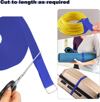 1"x16ft Hook and Loop Straps with 25 Metal Buckles - photo 2