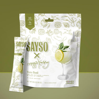 Yuzu Basil Cocktail Sticks