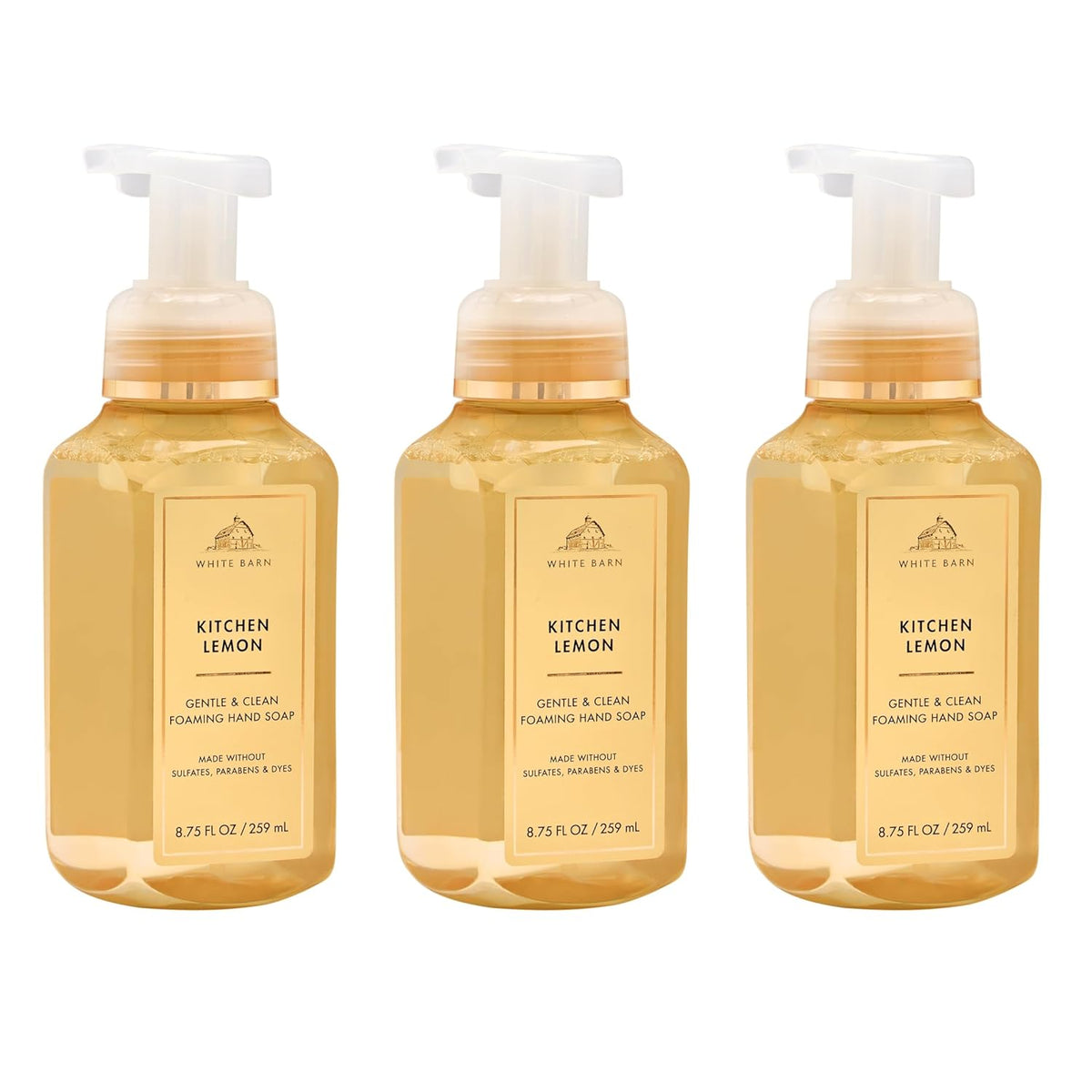 Kitchen Lemon Gentle & Clean Foaming Hand Soap, 3-Pack