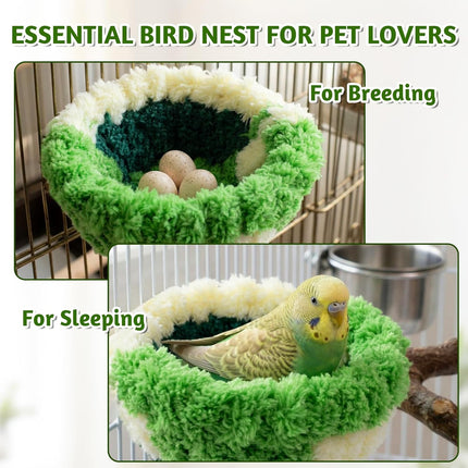 Bird Nest for Cage Small Breeding Bed Bird Hanging Hammock for Parakeet Budgie Cockatiel Conure Small Birds