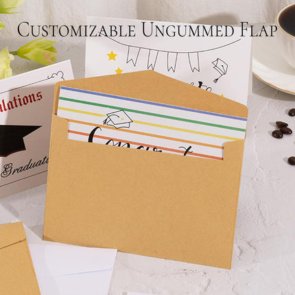 5x7 Envelopes 5x7 Envelopes for Invitations，10Pack a7 Envelopes Brown Envelope Card Invitation