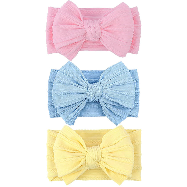 Handmade Baby Girls Headbands Soft Stretchy Nylon Hair Bands Hair
