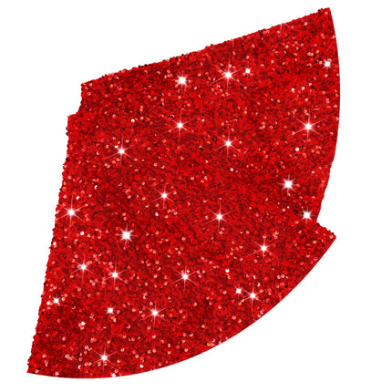 Orange Christmas Tree Skirt 21 Inch Fall Tree Skirt Sequin Velvet Tree Skirt Mini Xmas Tree Skirts Halloween Tree Decoration Glitter Christmas Tree Cover Skirt Mat for Holiday Christmas Tree Ornaments