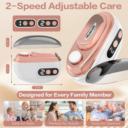Electric Nail Clipper, Upgraded 3 in 1 Rechargeable Automatic Nail Trimmer