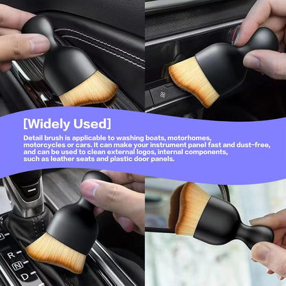 Black Soft Bristle Car Interior Detailing Brush - photo 3