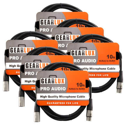XLR Microphone Cable, Fully Balanced, Male to Female, 25 Feet - 2 Pack