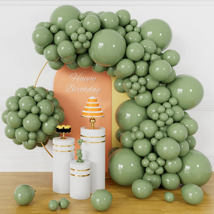 Kit de arco de globos negro mate de 134Pcs, kit de guirnalda de globos de látex