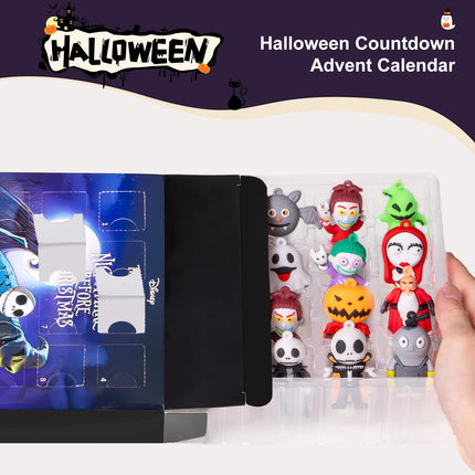 Nightmare Be Christmas Advent Calendar,Halloween Advent Calendar 2026,with 24 Collectible Ornament for Kids Adult Boys Girl,Halloween Countdown Calendar,Halloween Gifts