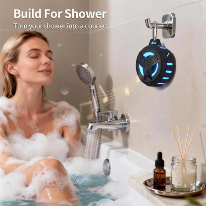 Portable Bluetooth Shower Speaker, LED Light, 2000mAh, Hands-Free Calling - photo 3