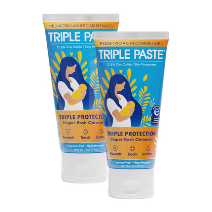 Diaper Rash Cream, Zinc Oxide Baby Ointment, 3 oz