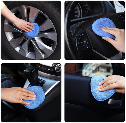 Microfiber Wax Applicator Pads, Car Wax Applicator, Buffing & Detail Polishing Foam Pads for Car - photo 2