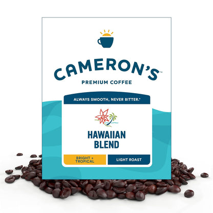 Roasted Whole Bean Coffee, 10% Hawaiian Coffee Blend, 4 Pound