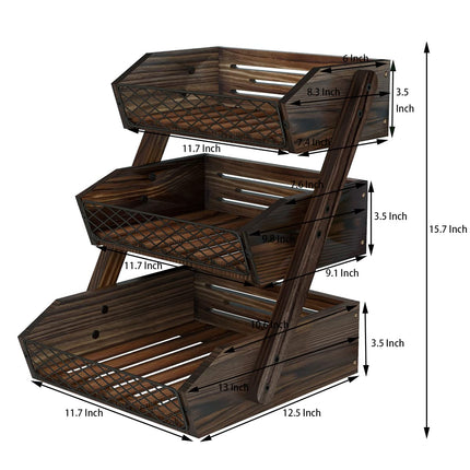 Fruit Basket for Kitchen Counter Organizer,Fruit Bowl Stand Storage