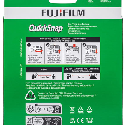 Fujifilm QuickSnap Flash 400 One-Time-Use Camera - 2 Pack