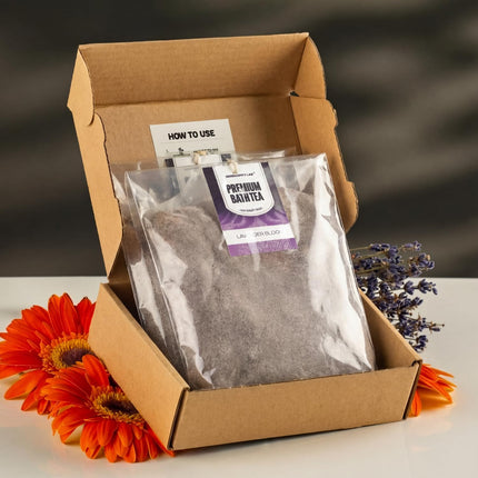 Lavender Bath Tea Soak – 2 Herbal Bath Soak Bags, 7oz Total with Epsom Salt & Dead Sea Salt, Lavender, Chamomile, Oatmeal & Coconut Milk – Spa Inspired Gift