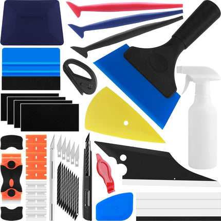 Car Window Tint Installation Tools Kit Window Film Tinting Kit Vehicle Glass Protective Film Installation Kit with 300ml Adjustable Spray Bottle for Car Tints, Window Film
