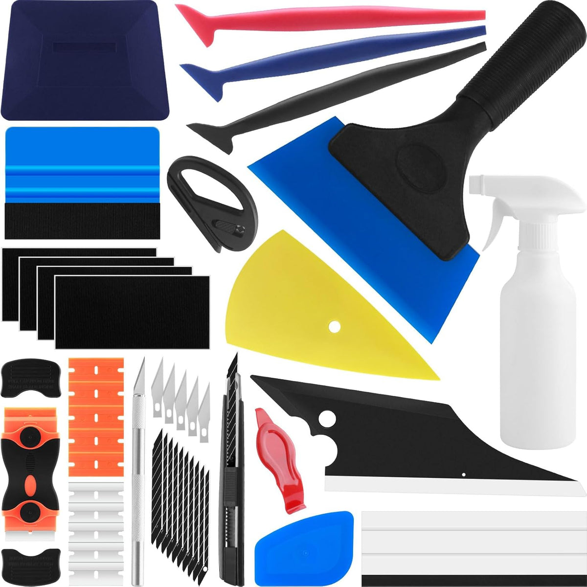 Car Window Tint Installation Tools Kit Window Film Tinting Kit Vehicle Glass Protective Film Installation Kit with