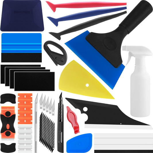 Car Window Tint Installation Tools Kit Window Film Tinting Kit Vehicle Glass Protective Film Installation Kit with