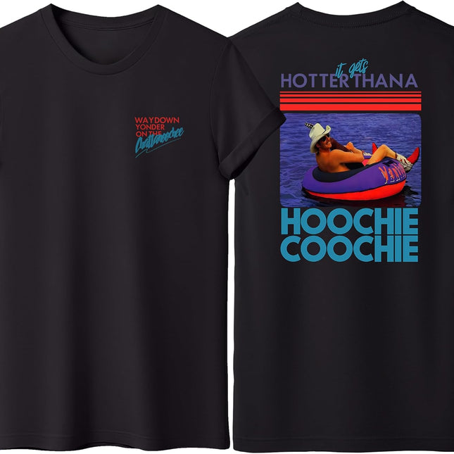 SourceToHome FuenteACasa It Gets Hotter Than A Hoochie Coochie Shirt, Chattahoochee Retro 90s — Home & Lifestyle