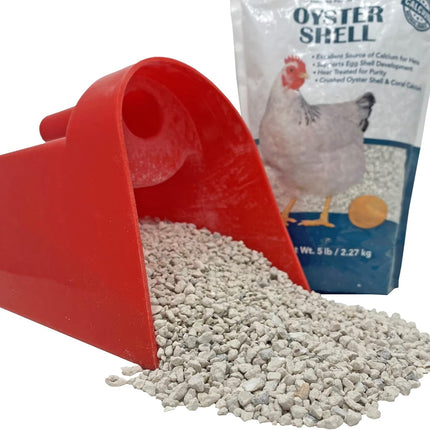 Pecking Order Oyster Shell - Calcium Supplement to Support Laying Hens and Strong Egg Shell Development (5 LB)