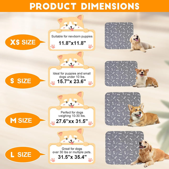 Puppy Pads with Pheromones, Washable Puppy Pee Pads