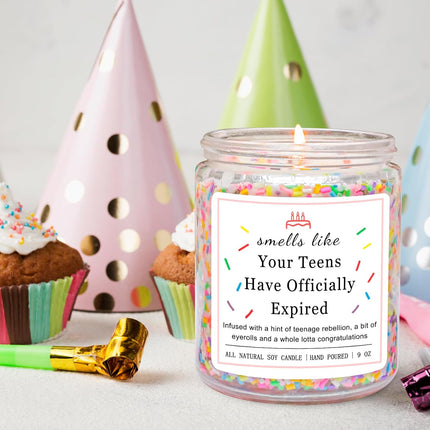 Homsolver Birthday Candles Gifts for 20 Year Old Female, Happy 20th Birthday Decorations for Women, 20 Year Old Birthday Gifts for Girl Her (Vanilla Birthday Cake Scent with Sprinkles)