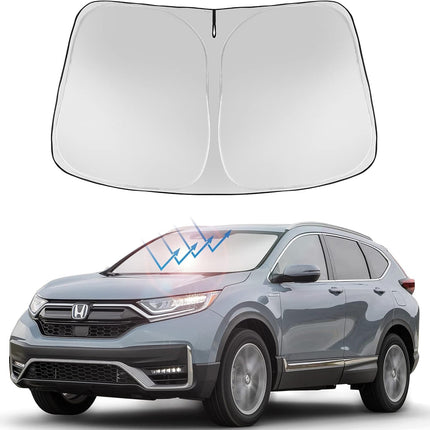 Proadsy 2026 Upgrade Front Windshield Sun Shade Foldable Sunshade Protector Custom Fit 2017-2022 CRV SUV LX EX EX-L EX-L Navi Touring Accessories