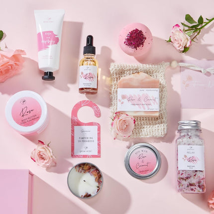 Spa Gifts for Women Mothers Day Bath Baskets Relaxing Spa Self Care Gift for Mom Her Sister Wife Bridal Shower Gifts Box Home Bath Care Package Thank You Birthday for Women Friendship Ideas