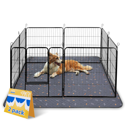 Washable Pee Pads for Dogs, Reusable Puppy Pads for Dog Playpen 2PC