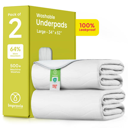 Washable Underpads, Heavy Absorbency Reusable Incontinence Pads