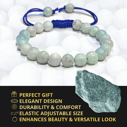 ANAYA AGATE Bracelet – Healing Crystal Bracelet for Women, Men – Chic Gemstone Bracelet for Men and Women – 8mm Round Bead Bracelets for Spiritual Healing, Protection, Positive Energy