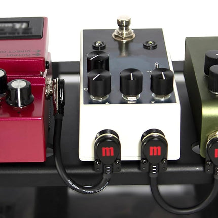 Mogami Gold Pedal SLP Patch Cable – Super Low Profile 90° Right Angle Guitar Effects Cable, Noise-Free, OFC Core 10 Inches