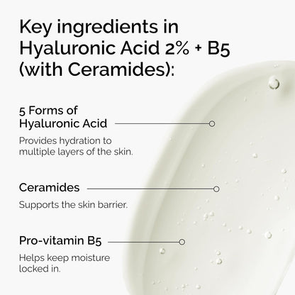 Hyaluronic Acid 2% + B5 (with Ceramides), Multi-Depth Hydration Serum for Plumper, Smoother Skin - photo 3