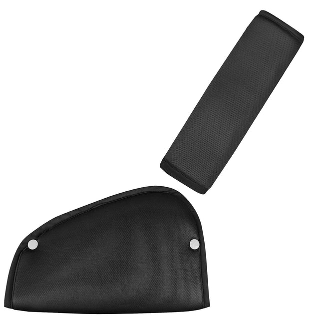Kids Seat Belt Cover Pads, Universal Seat Belt Adjuster for Kids, Kid's Shoulder & Belly Protective Padding for Travel
