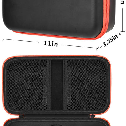 Wireless Microphone Case Compatible with JBL Wireless Two Microphone System, Handheld Dual Mic Travel Bag for Singing or Karaoke for Receivers, Adapters, AA Batteries