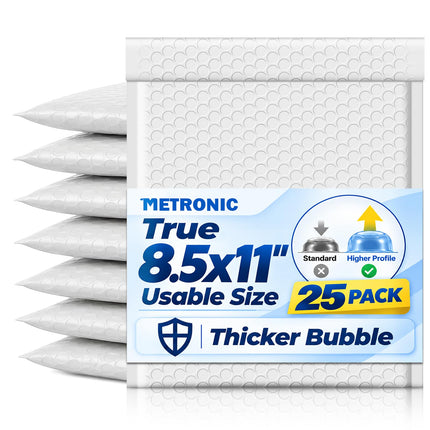 Bubble Mailers 8.5x12" Padded Envelopes Black 40 Pack Self Seal
