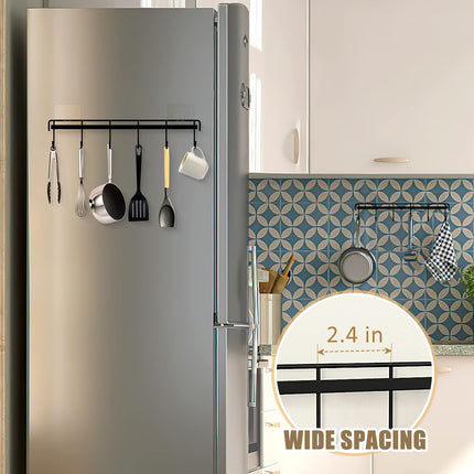 Kitchen Utensil Hanger, Adhesive Utensil Holder, Black, 2 Pcs