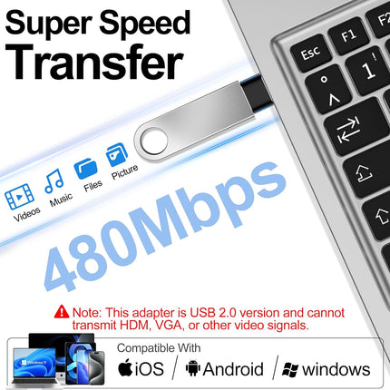 𝟒𝐏𝐚𝐜𝐤 𝐔𝐩𝐠𝐫𝐚𝐝𝐞𝐝 USB to USB C Adapter,Type-C Female to A Male Charger Converter for iPhone 17 Charger,iWatch Ultra SE 9 10,iPhone 17 Pro Max 16 15 14,Samsung S25,AirPods,iPad,Car,Xbox