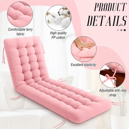 Long Floor Cushion Large Floor Cushion with Brushed Cotton Jumbo Lounger Pillow for Outdoor Indoor Bay Window Meditation Yoga Reading Sleeping(Pink)