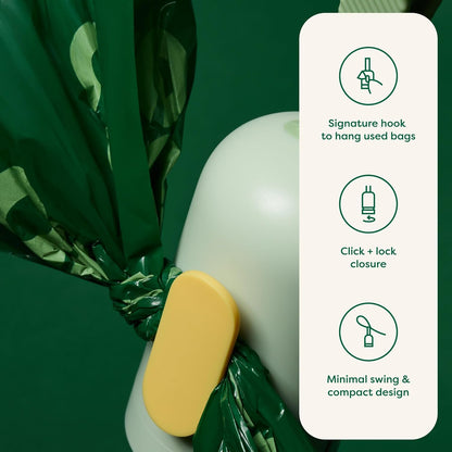Dog Poop Bag Holder, Durable and Guaranteed Leakproof, Unscented, Dispenser with Starter Roll - photo 2