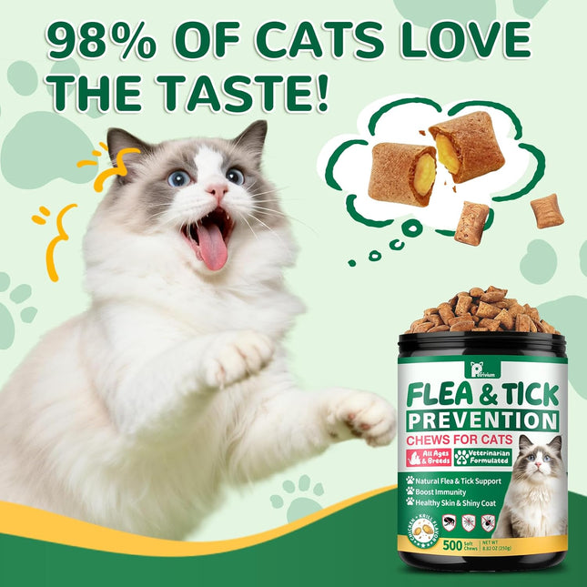 Flea and Tick Prevention for Cats, 500 Cat Flea Treatment